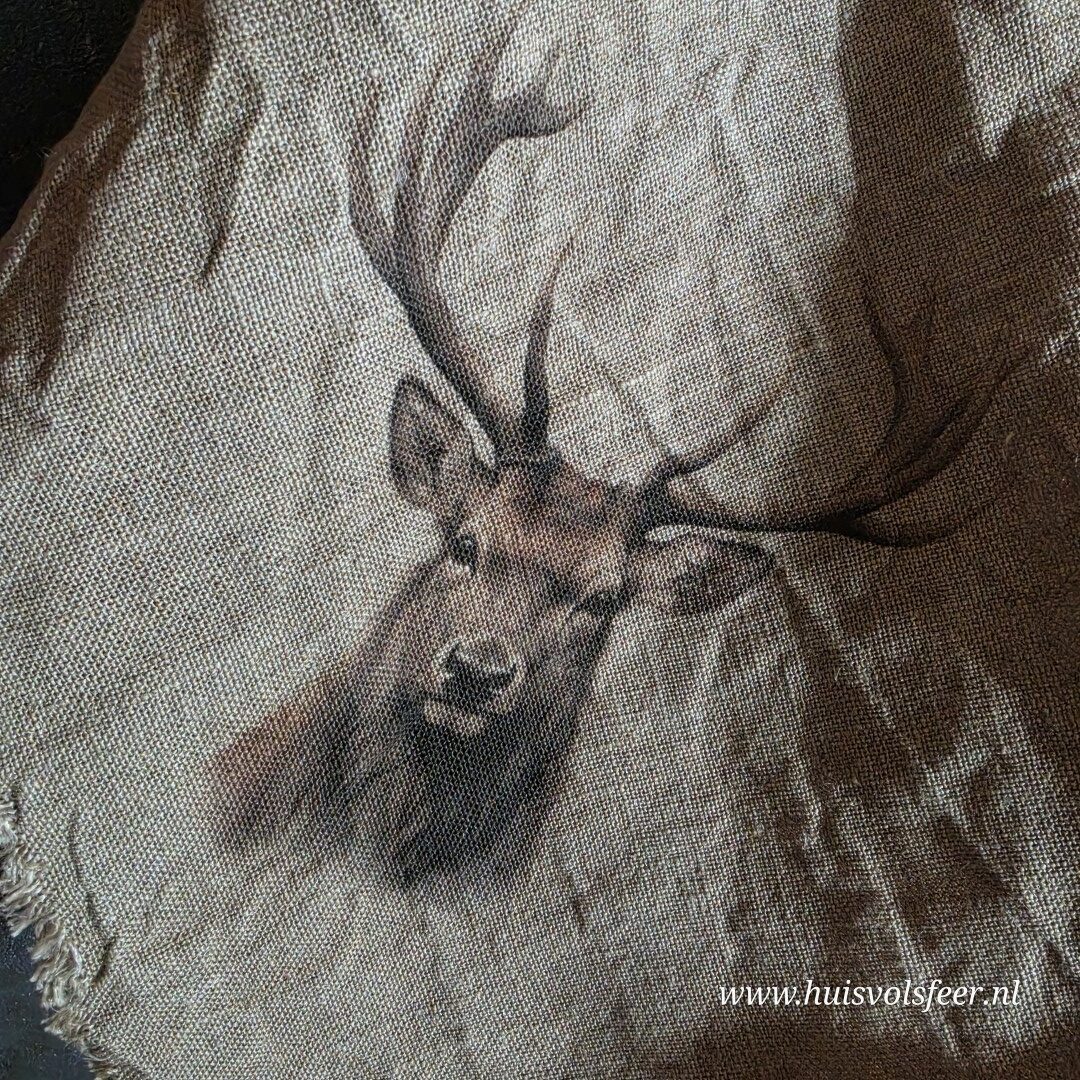 Linnen Shabby Doek New || Rendier Kleur - Afbeelding 3