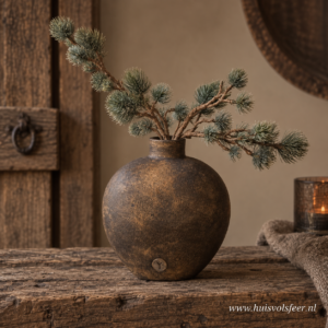 Vase Ellipse Neck- Ancient Bronze || Brynxz