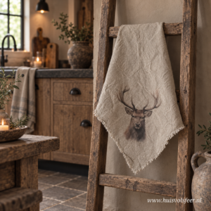 Linnen Shabby Doek New || Rendier Kleur