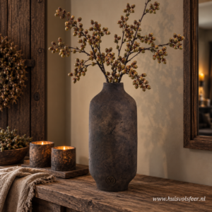 Vase Oval Luxury L- Majestic Brown || Brynxz