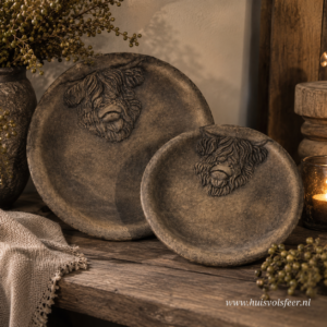 Set of 2 Plates Scotty- Majestic Brown || Brynxz