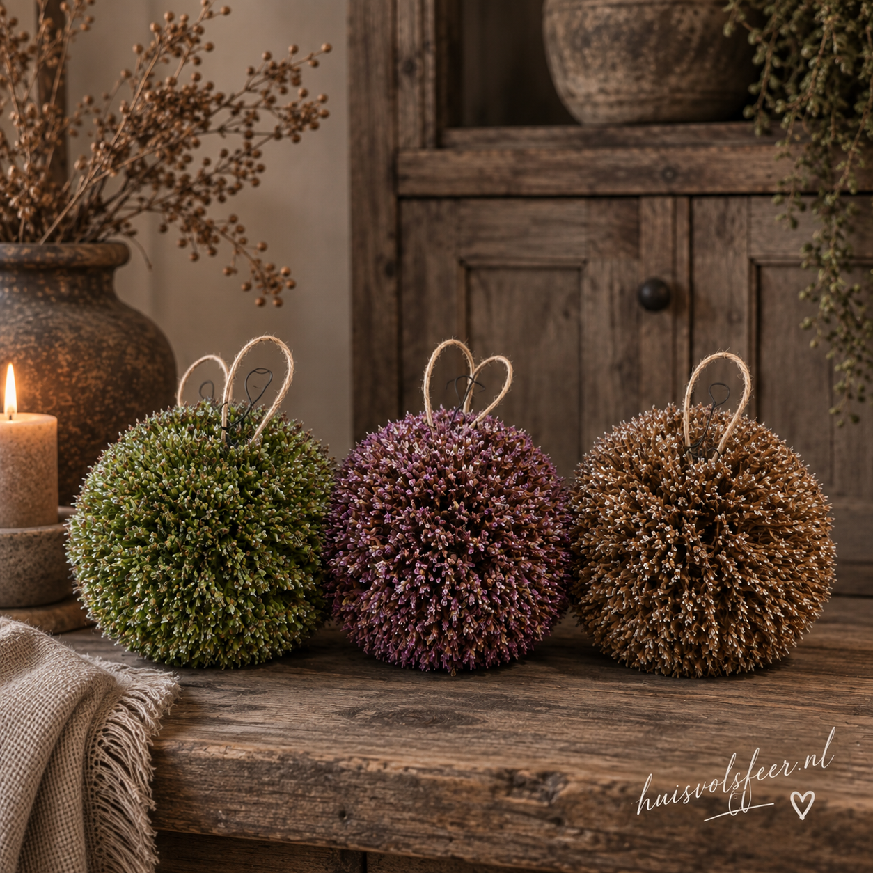 Deco Bol Wildflower Bruin || Ø11 cm - Afbeelding 3
