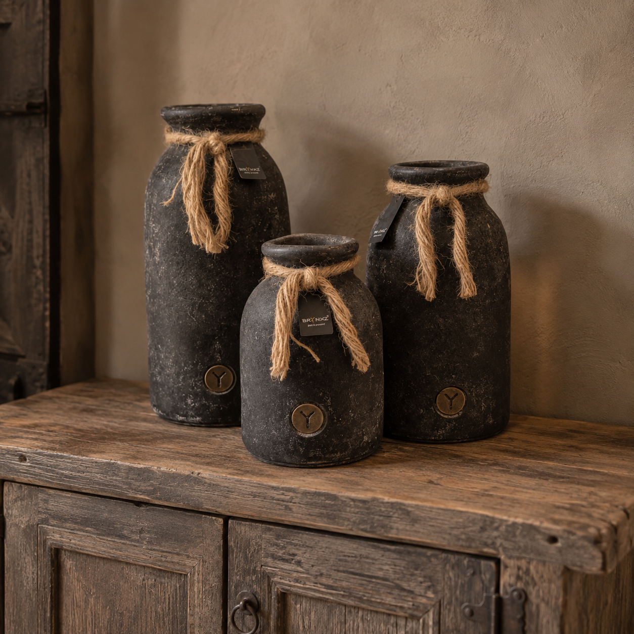 Bottle Neck with Rope L- Basalt || Brynxz - Afbeelding 2