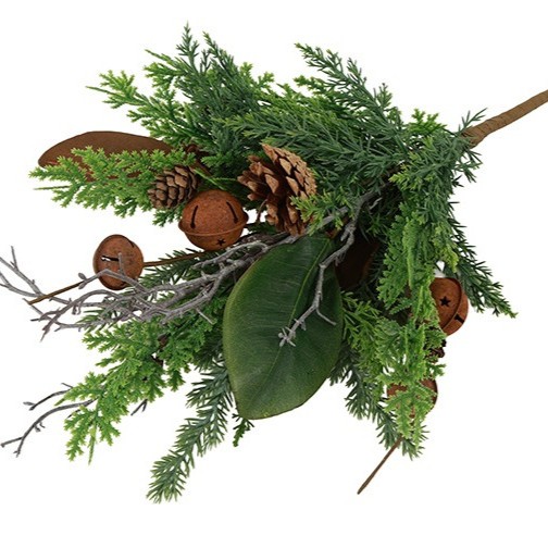 Kunst Herfsttak met Dennenappels & Bellen || 50 cm - Afbeelding 9