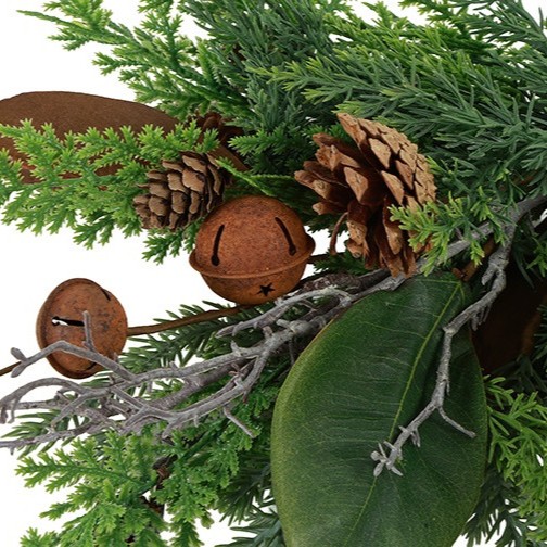 Kunst Herfsttak met Dennenappels & Bellen || 50 cm - Afbeelding 8