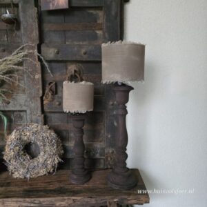 Baluster lamp- Donkerbruin || 60 cm.