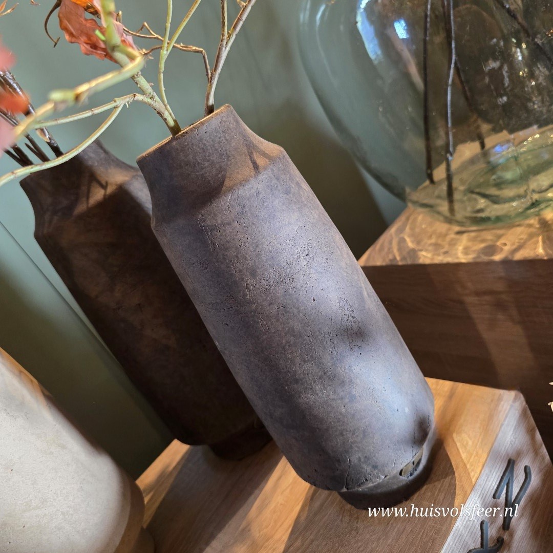 Vase Tall Neck M- Majestic Brown || Brynxz - Afbeelding 4