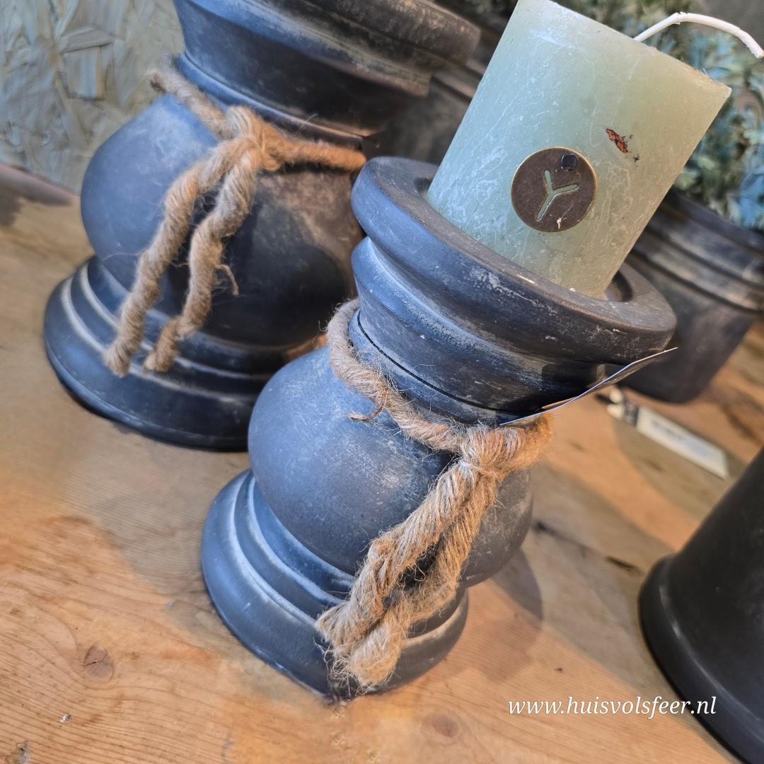 Candleholder Basic with Rope M- Ancient Clay || Brynxz - Afbeelding 3