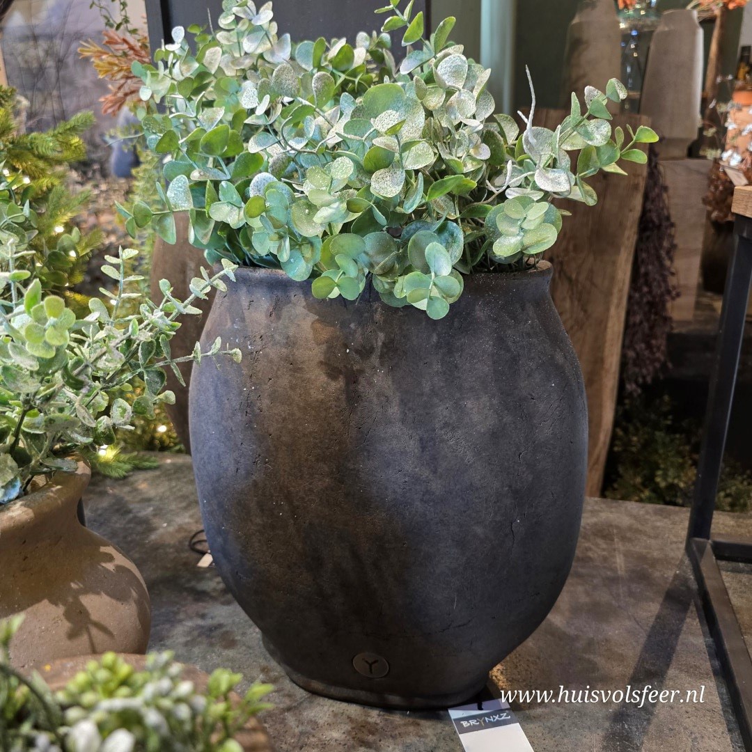 Planter Oval Tall M- Majestic Brown || Brynxz
