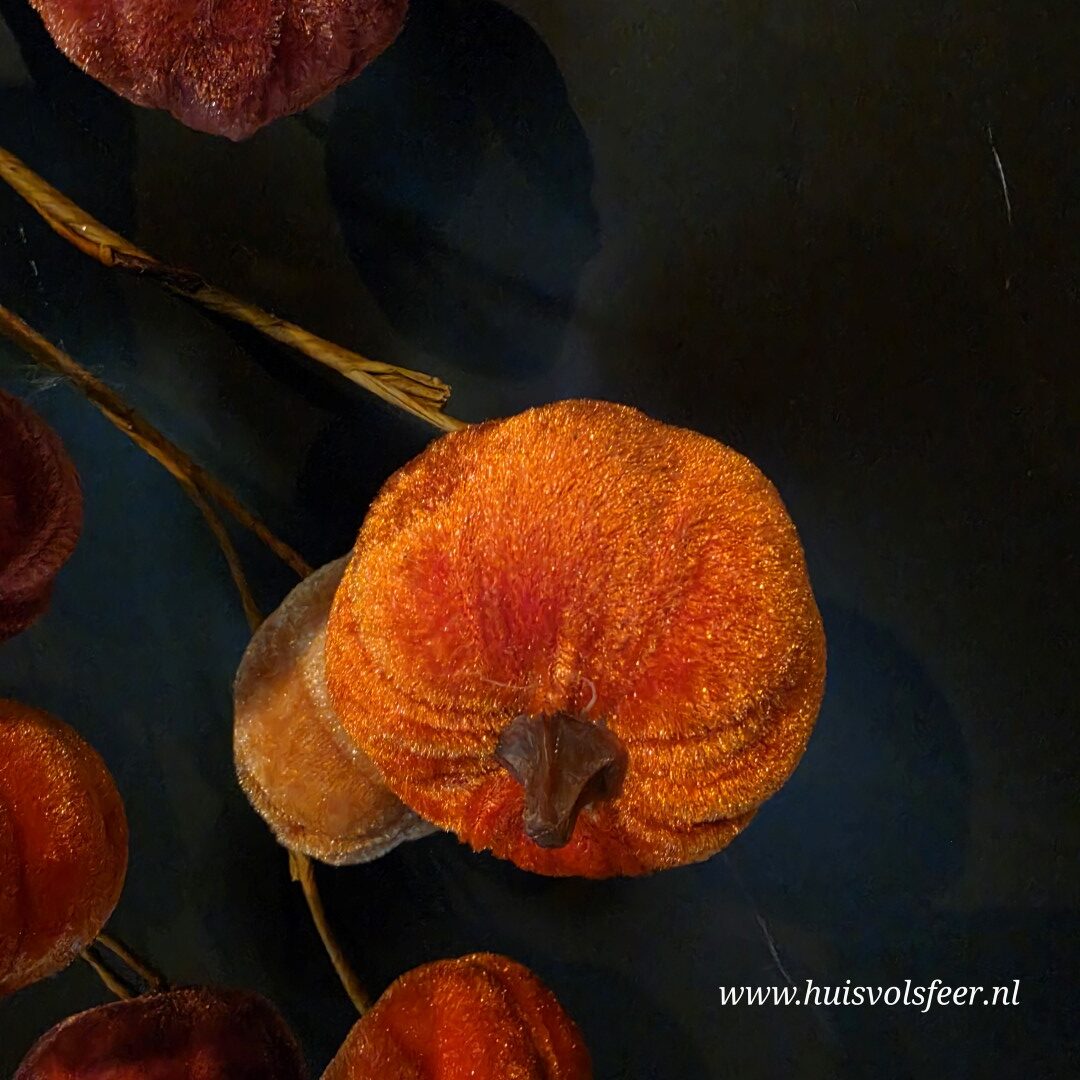 Toefhanger met Velvet Pompoenen || 54 cm - Afbeelding 4