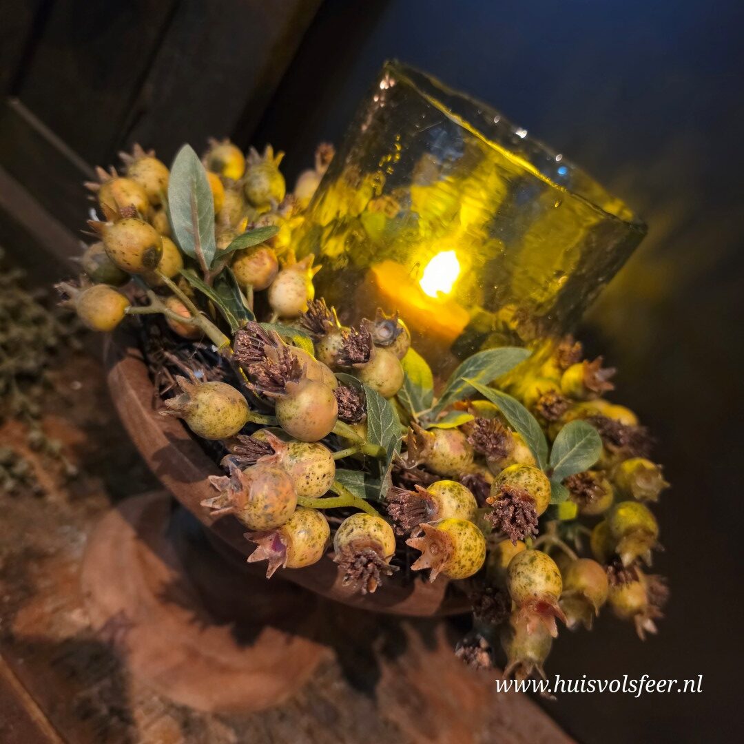Rozenbottel Krans- Groen || 30 cm - Afbeelding 2