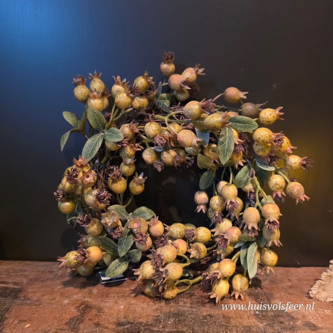 Rozenbottel Krans- Groen || 30 cm - Afbeelding 3