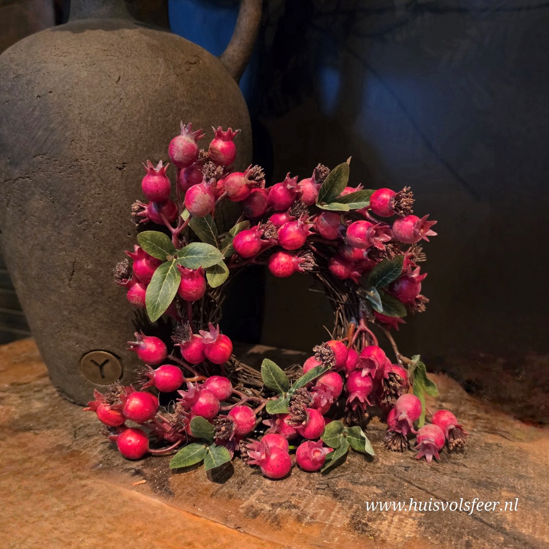 Rozenbottel Krans- Rood || 21 cm - Afbeelding 4