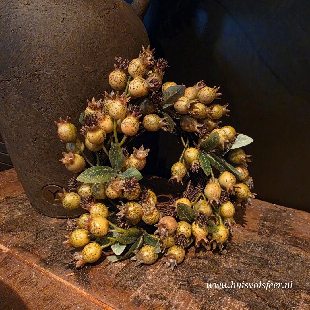 Rozenbottel Krans- Groen || 21 cm - Afbeelding 4