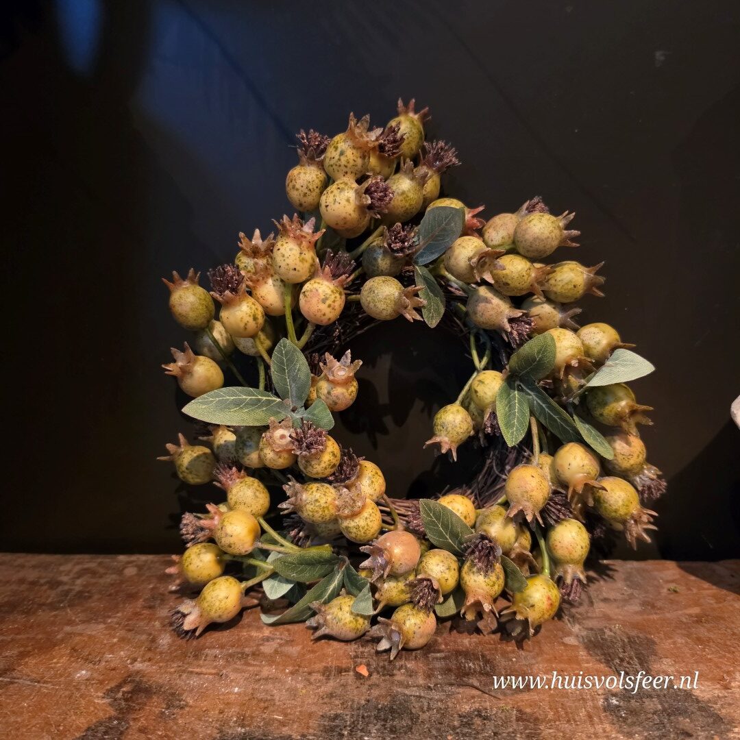 Rozenbottel Krans- Groen || 21 cm - Afbeelding 5