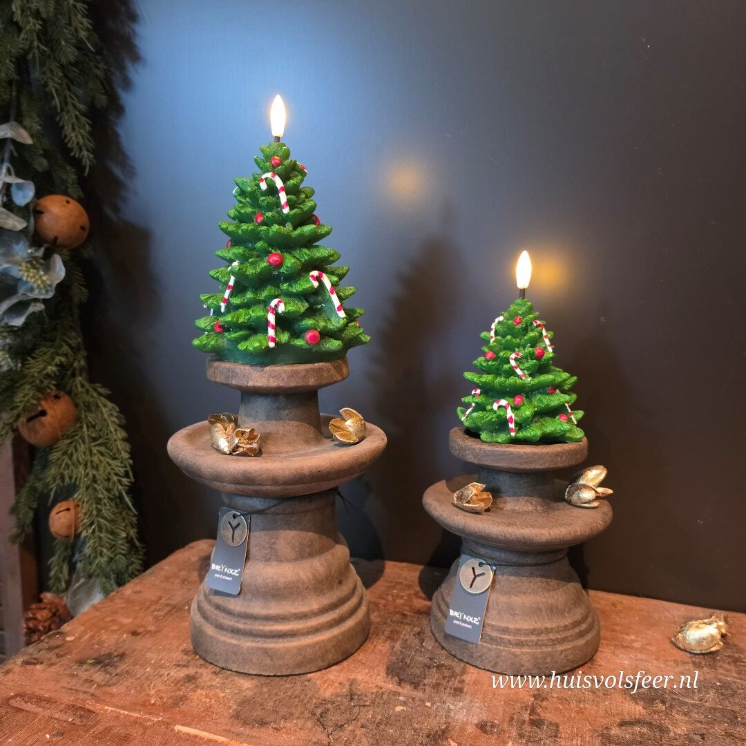 Deluxe Homeart LED Kerstboom Kaarsen- Christmas Tree || Set van 2 - Afbeelding 6
