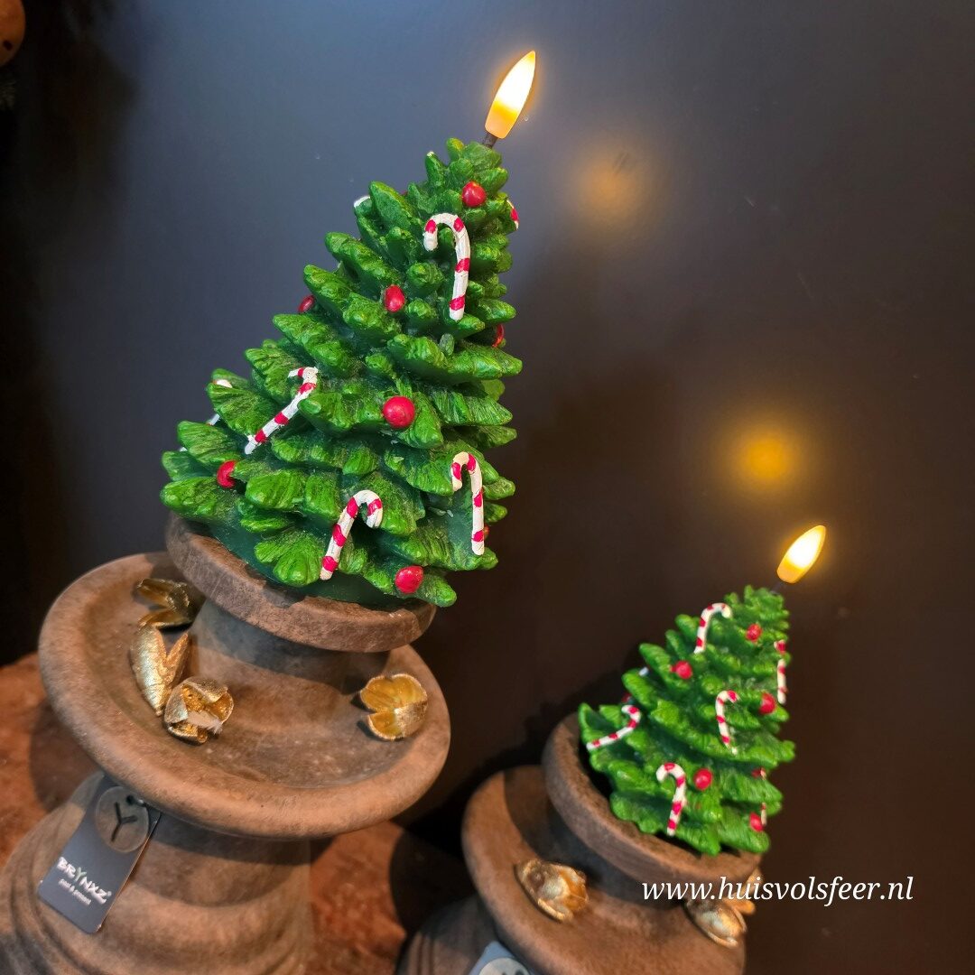 Deluxe Homeart LED Kerstboom Kaarsen- Christmas Tree || Set van 2 - Afbeelding 7