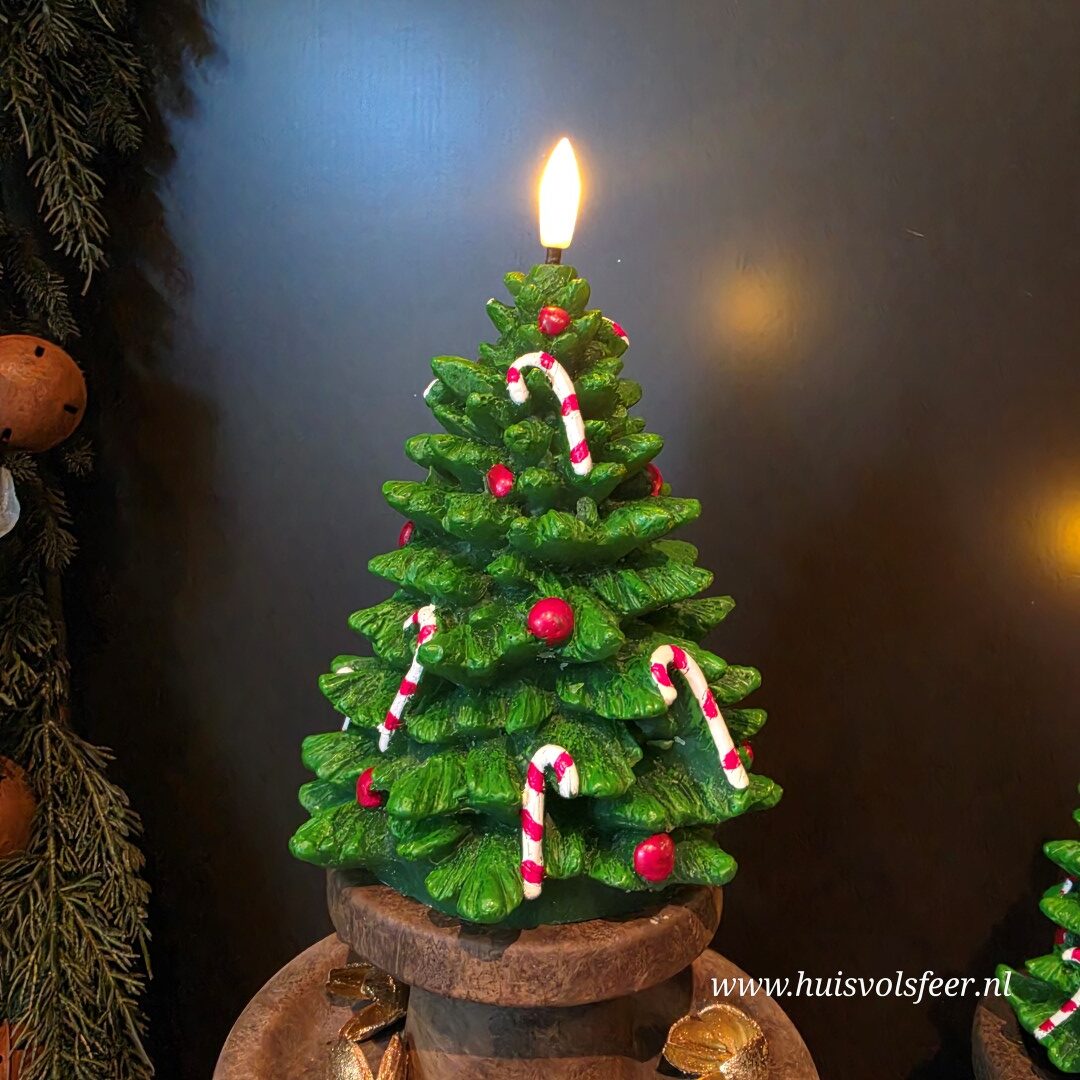 Deluxe Homeart LED Kerstboom Kaarsen- Christmas Tree || Set van 2 - Afbeelding 8