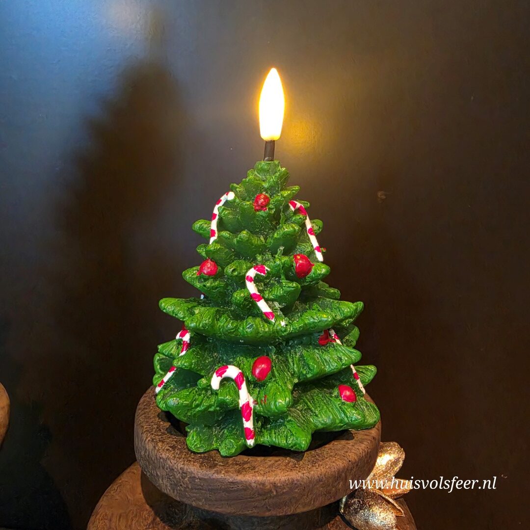 Deluxe Homeart LED Kerstboom Kaarsen- Christmas Tree || Set van 2 - Afbeelding 9