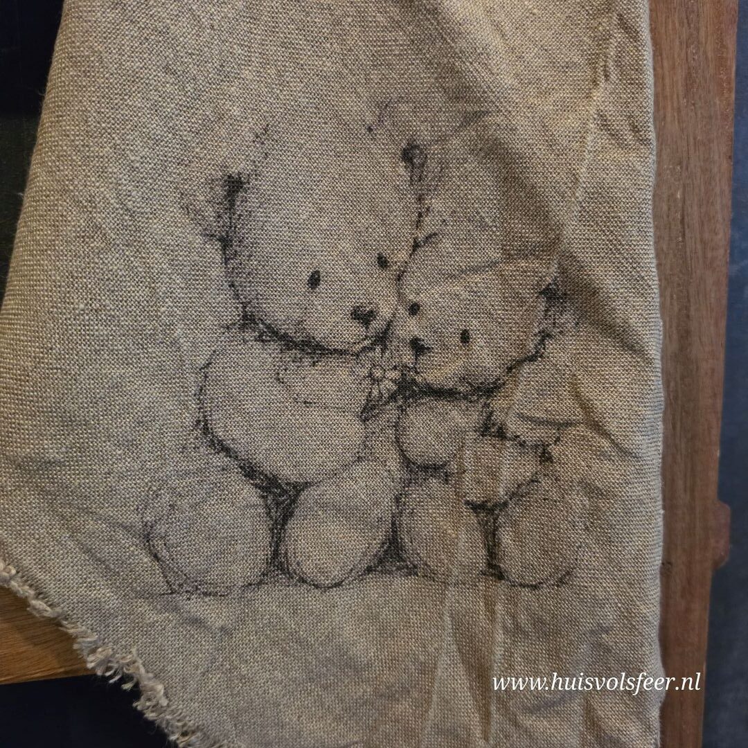 Linnen Shabby Doek- Beertjes || Eigen Label - Afbeelding 3