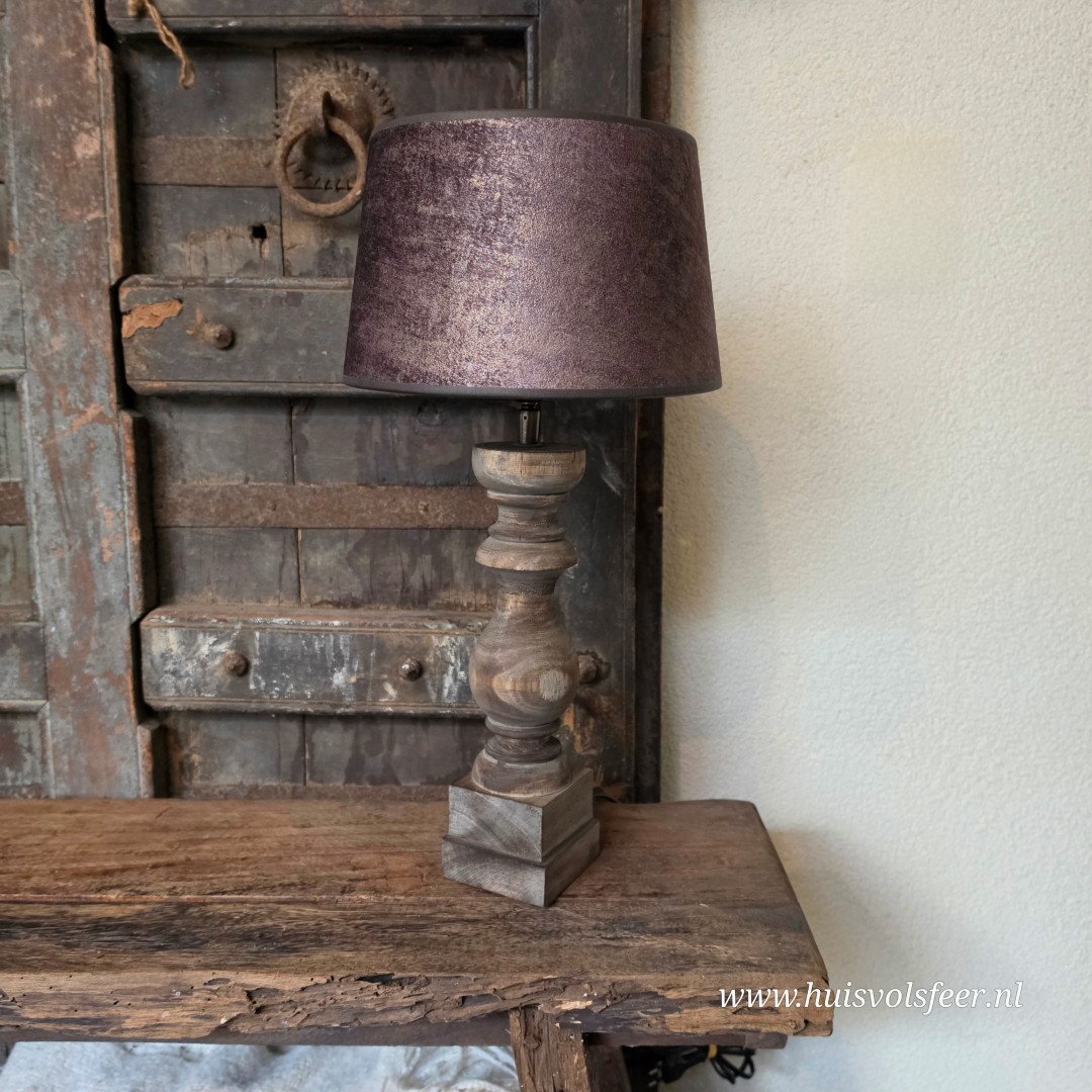 Lampenvoet met Lampenkap- Baluster || 51 cm. - Afbeelding 2