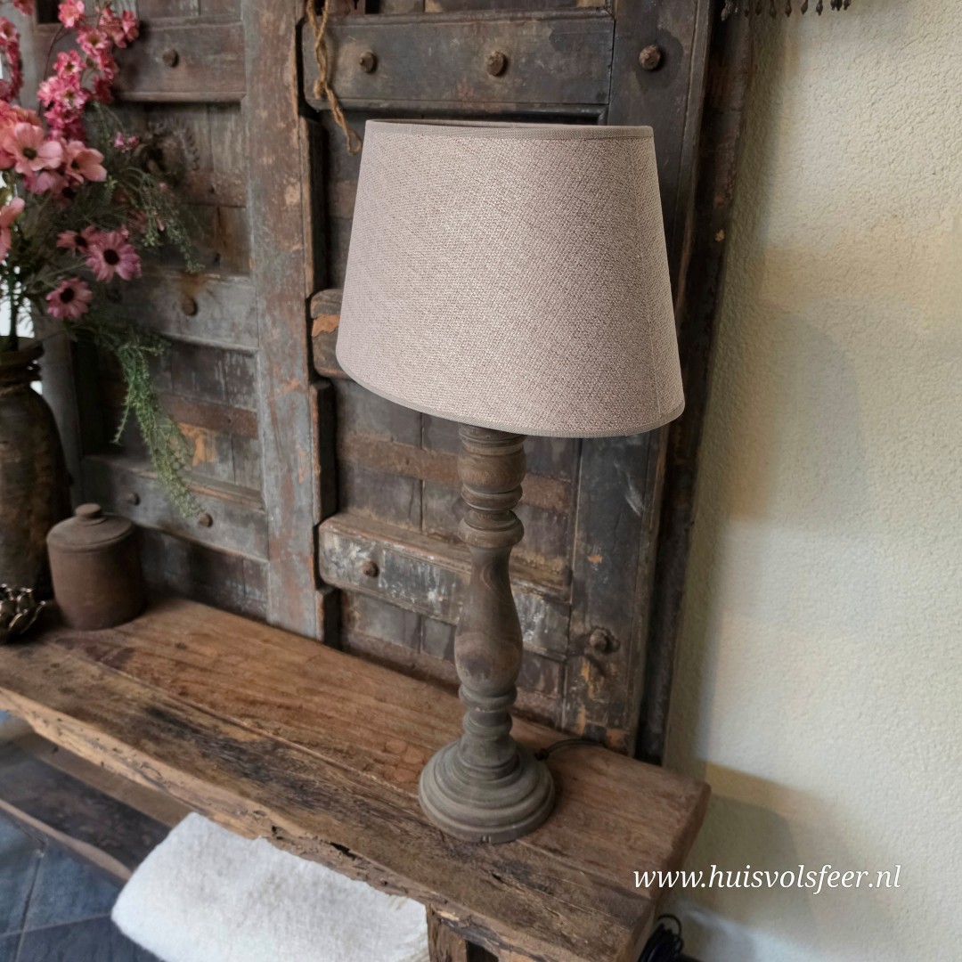 Lampenvoet met Lampenkap- Baluster || 63 cm. - Afbeelding 3