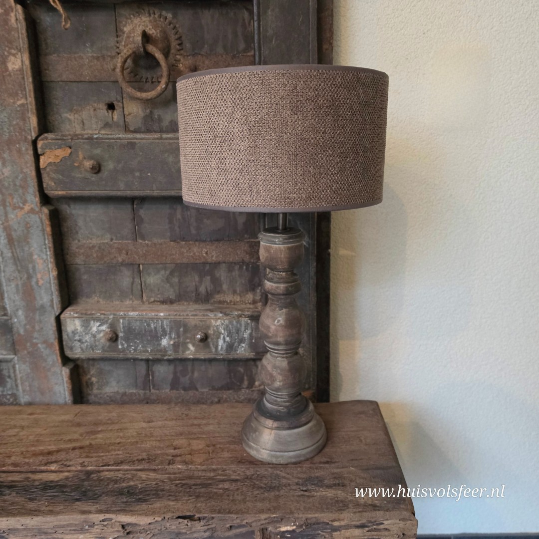 Lampenkap- Kiss Taupe || 25 cm. - Afbeelding 2