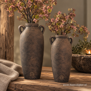Vase Tall L- Majestic Brown || Brynxz
