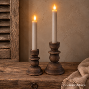 Dinner Candleholder Especiale L- Majestic Brown || Brynxz