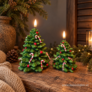 Deluxe Homeart LED Kerstboom Kaarsen- Christmas Tree || Set van 2