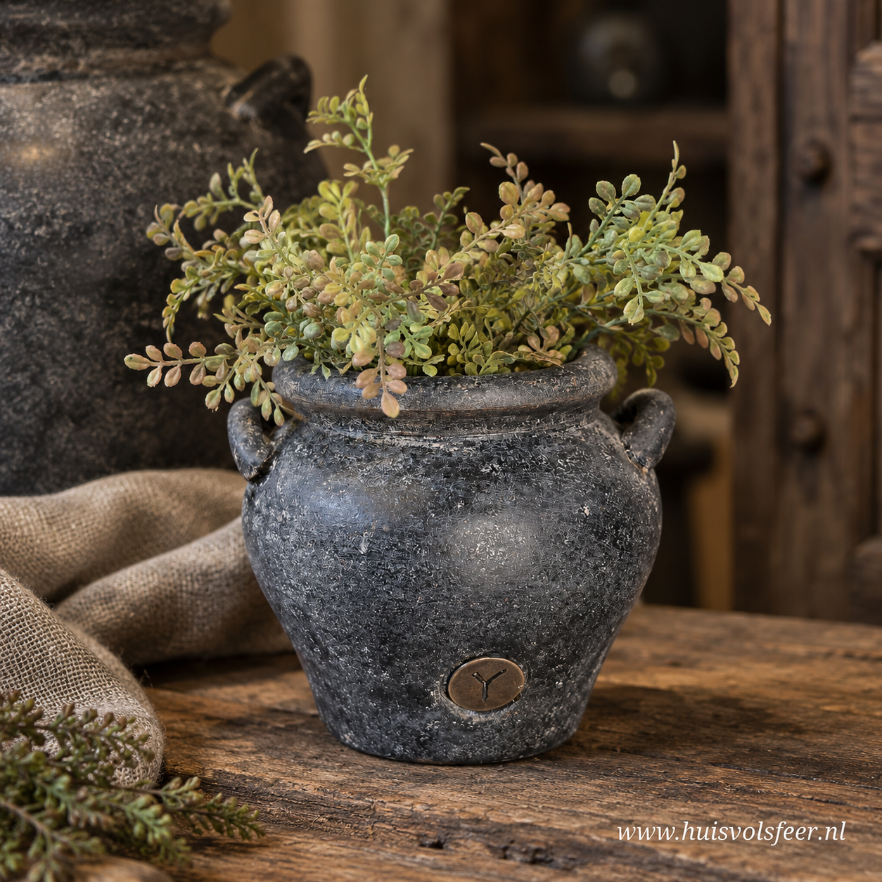 Planter Two Ears S- Basalt || Brynxz