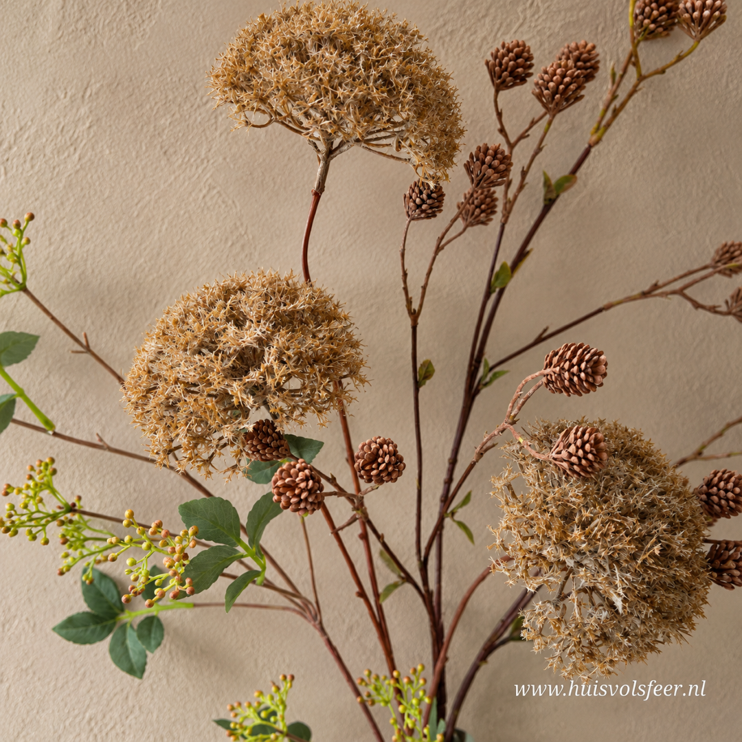 Compleet Zijdeboeket- Faded Taupe || Sylxz - Afbeelding 2