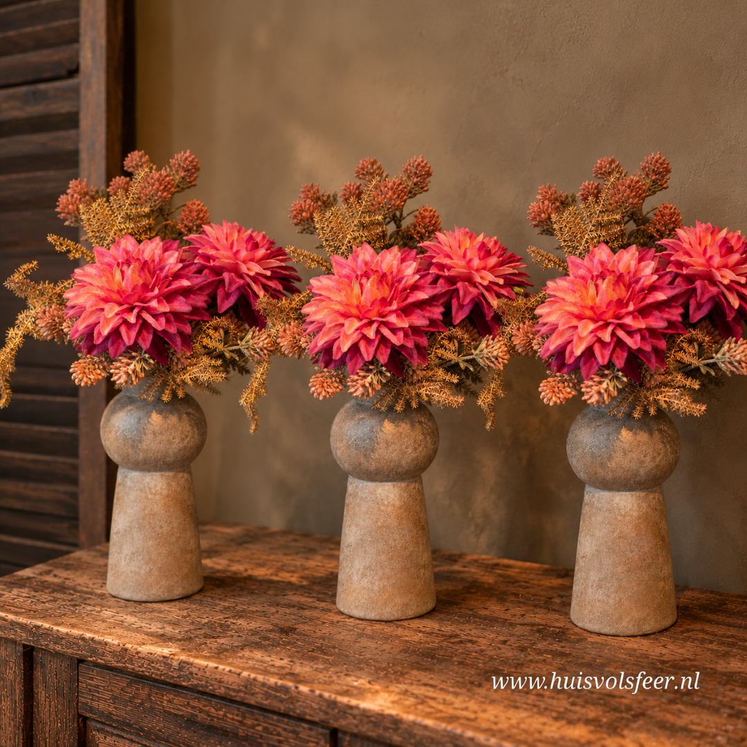 Complete Set- Jewel Vaasje met Herfstboeket || Brynxz - Afbeelding 2