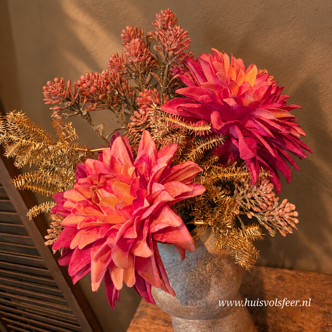 Complete Set- Jewel Vaasje met Herfstboeket || Brynxz - Afbeelding 5