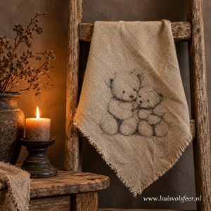 Linnen Shabby Doek- Beertjes || Eigen Label