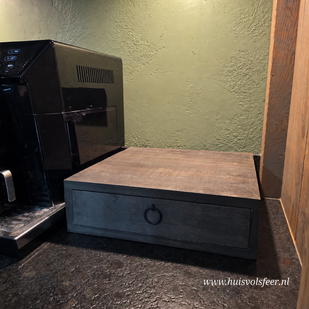 Koffie Plateau met 1 Lade || Old Grey - Afbeelding 7