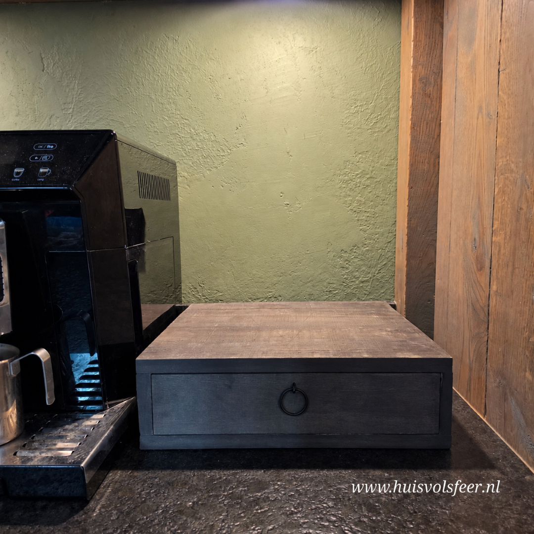 Koffie Plateau met 1 Lade || Old Grey - Afbeelding 6