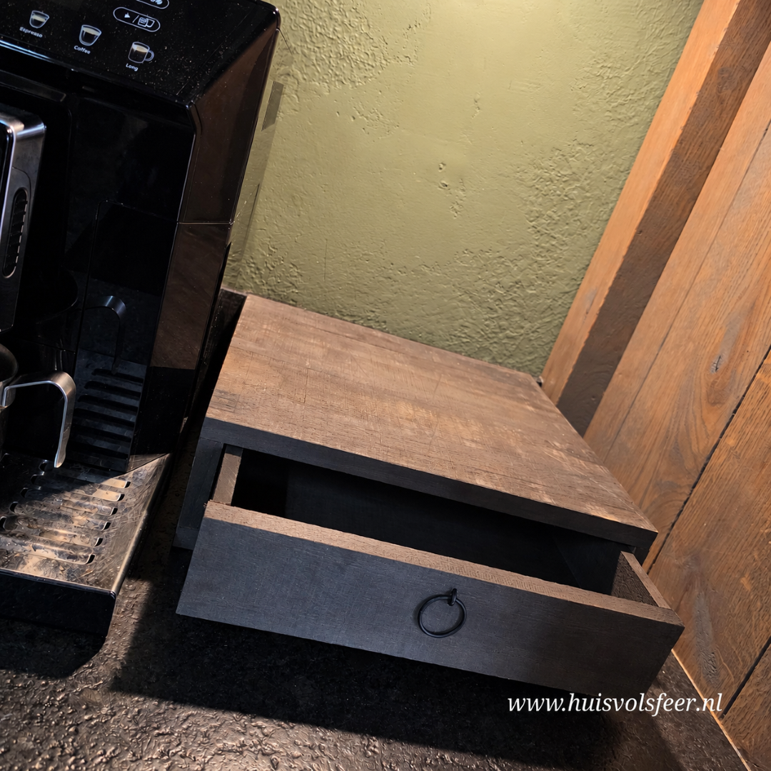 Koffie Plateau met 1 Lade || Old Grey - Afbeelding 8
