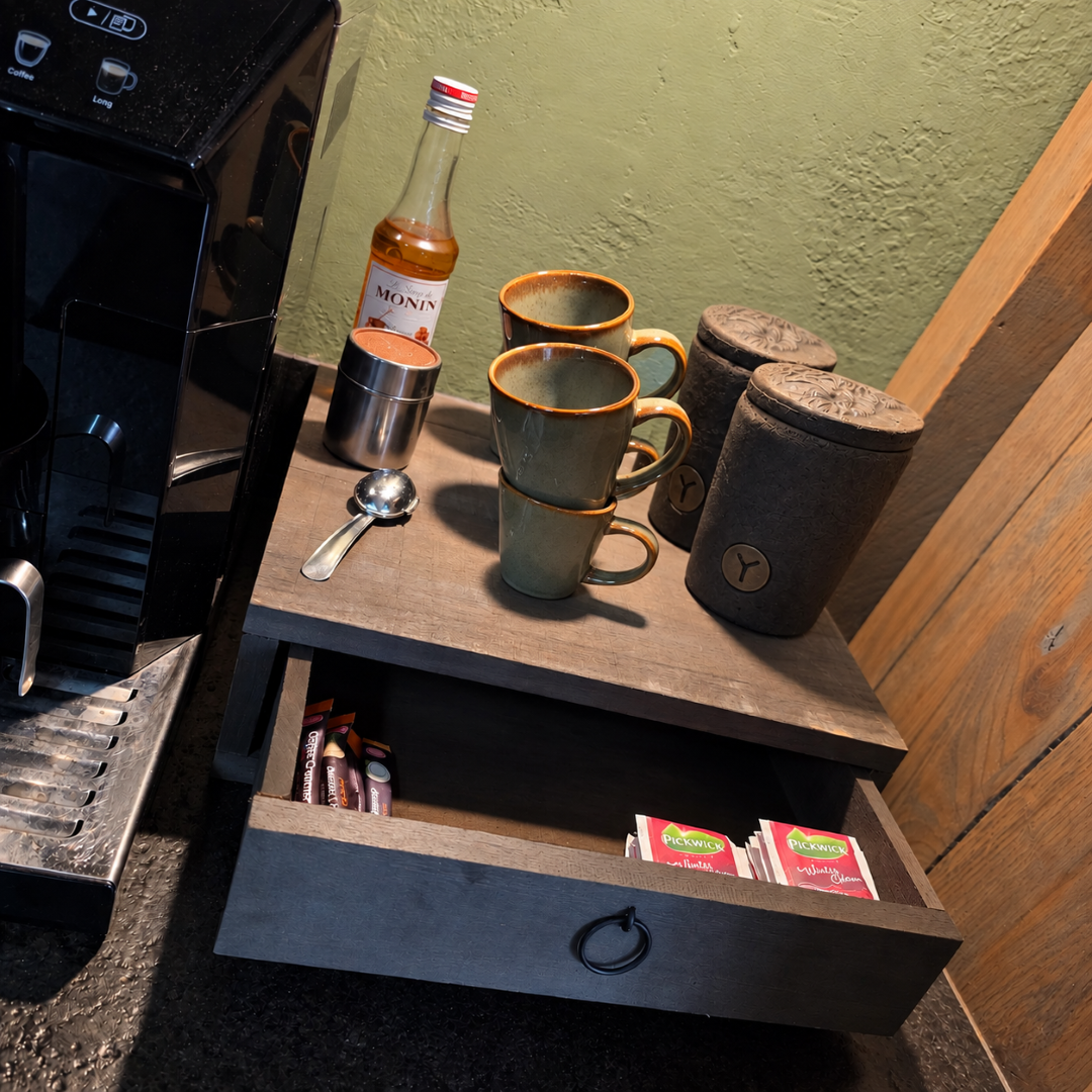 Koffie Plateau met 1 Lade || Old Grey - Afbeelding 5